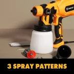 DEKO Spray Gun, 20V/220V High Power Home Electric Paint Sprayer, NO akku 3 Eizzle Easy Spraying Clean Perfect for Beginner 4