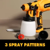 DEKO Spray Gun, 20V/220V High Power Home Electric Paint Sprayer, NO akku 3 Eizzle Easy Spraying Clean Perfect for Beginner 4