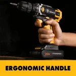 DEKO 12/16/20V Cordless Drill 2 Speed Rechargeable Electric Screwdriver Lithium Akku  Power Tools combination box 5