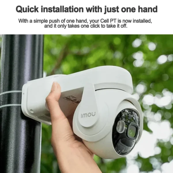 IMOU 3MP Cell PT Lite 100% Wire-Free with Solar Panel WiFi Camera 5000mAh Battery IP66 Auto Tracking Home Security Camera 6