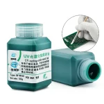 100g 4-IN-1 UV Curing BGA PCB Solder Mask Ink Green/Black/Blue/Red/Yellow/White Welding Oil Paint Prevent Corrosive Arcing 3