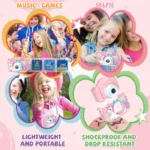 Children Camera 1080P HD Toddler Digital Video Camera 2.0-inch Kids Camera with Silicone Cases Toys for Christmas Birthday Gifts 5