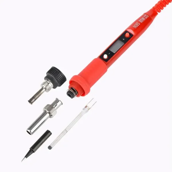 JCD Soldering Iron Kit Adjustable Temperature 220V 80W LCD Digital Display Welding Repair Tools With Solder Tin Iron Tips 908S 3