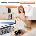 2MP Wireless Security Protection WIFI Video Call Camera Baby Monitor 2.8 Inch TFT Screen Button Call PTZ Auto Tracking IP HD Cam 3