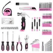 DEKO 126Pcs Power Tool Combo Kits with 8V Cordless Drill,10MM 3/8'' Keyless Chuck,Professional Home Household DIY Hand Tool Kits 3