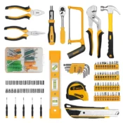 DEKO 228Pcs Socket Wrench Auto Repair Tool Combination Package Mixed Tool Set Hand Tool Kit with Plastic Toolbox Storage Case 4
