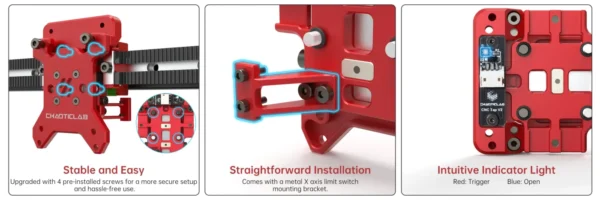BIGTREETECH CHAOTICLAB CNC Voron Tap V2 Optical Microswitch Pre-tightened linear Guide Rail For Voron Trident Voron 2.4 R2 4