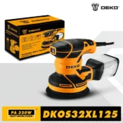 DEKO DKOS32XL125 320W Speed 14000pm Random Orbit Sander Home DIY Carpenter Strong Dust Collection Polisher 1