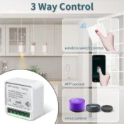 Tuya WiFi Smart Light Switch Smart Home Wireless RF 433mhz Push Button Wall Switch Via Alexa Google Home Alice Smart Life App 6