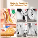 Ear Wax Removal Manual Ear Irrigation Flushing System EarWax Clean Tool Safe and Effective Ear Water Cleaner Kit Ear Cleaner 3