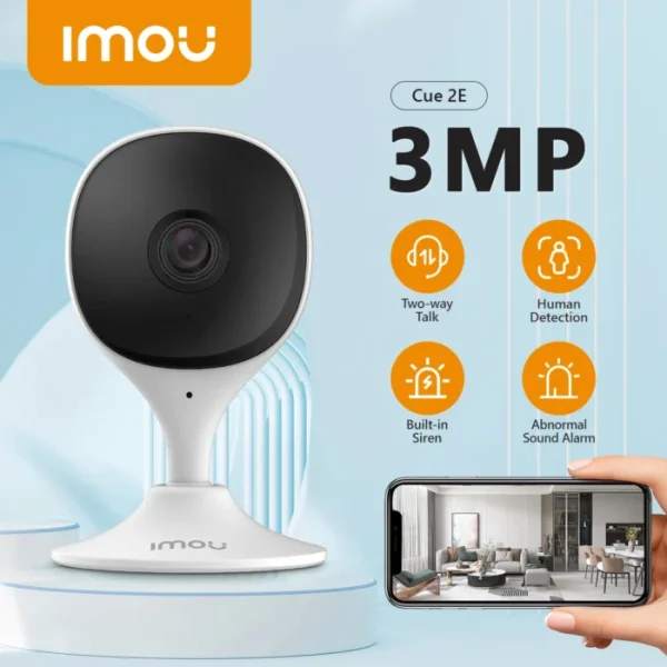 IMOU Cue 2E 3MP Wifi Security Camera Indoor Baby Monitor Human Detection Night Vision IP Camera Video Surveillance 1