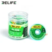 RELIFE RL-20B Solder Wick Braid With Flux No-Clean Electronic, Desoldering Wick Braid Remover.Tin Sucker Cable For PCB BGA SMT 6
