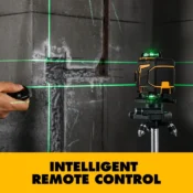 DEKO 12 Lines 3D Self-Leveling Laser Level 360 Horizontal and Vertical Cross Line Vihreä Laser Beam Optional with Tripod 4