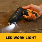 DEKO DKCS3.6O1 Cordless Electric Screwdriver Rechargeable Power akku Screwdriver Twistable Handle LED Torch Power Tool 4