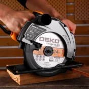 DEKO DKCS series electric circular saw 185mm multifunctional cutting machine 1500W household electric tool with auxiliary handle 4