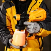 DEKO 450W HIGH POWER HOME ELECTRIC SPRAY GUN 800ML Cordless Paint Sprayer Household HVLP Paint Gun for Furniture Cabinets 5