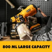 DEKO Spray Gun, 20V/220V High Power Home Electric Paint Sprayer, NO akku 3 Eizzle Easy Spraying Clean Perfect for Beginner 5