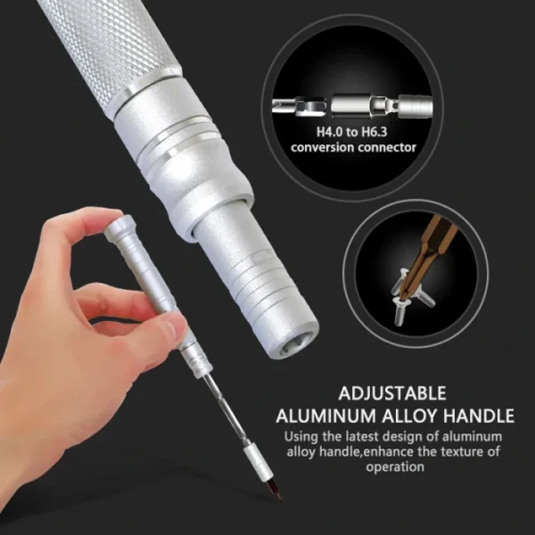 JAKEMY JM-8166 61-IN-1 Magnetic Screwdriver Set Precision Phillips Torx Screw Driver Bits for Phone PC Glasses Repair Hand Tools 6