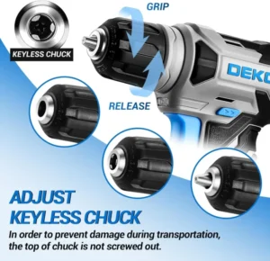 DEKO 8V Lithium Electric Drill Rechargeable Hand Drill Pistol Electric Drill Multi-functional Household Electric Screwdriver 4