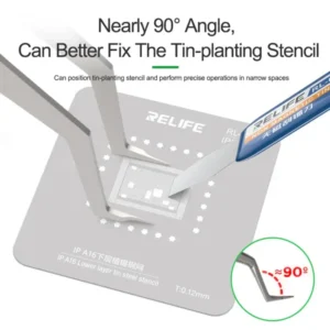 RELIFE ST-20L Chip Tinning Positioning Tweezer For PCB Board Integrated Circuit Pins Small Devices Accessories Repair Tweezer 2