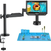 Elikliv 4K Autofocus Digital Microscope with Arm 10.1'' Soldering Microscopio for Electronics 2000X HDMI Microscope EM4K-AF Flex 5