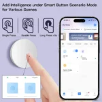 Ewelink Zigbee Smart Push Button Wireless Switch Include Battery Remote Control Automation Scenario Switch work with Zigbee2MQTT 3