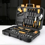 DEKO DKMT128/DKMT196 Home DIY Tool Set Auto Repair Combination Package Hand Tool Kit with Plastic Tool box, Screwdriver, Hammer 3