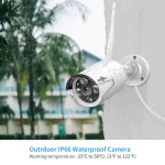 Hiseeu 12 Inch Monitor 5MP Wireless Surveillance Kit Outdoor Wifi IP PTZ Security Camera System 8CH NVR Kit Home Mornitoring Set 5