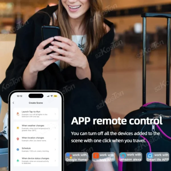 16A Tuya WiFi Smart Switch Module Smart Home 2CH MiNi DIY Light Breaker Timer Voice Control Works with Alexa Google Home 3