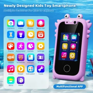 Kids Smart Phone Educational Toys Children Musical Player MP3 Dual Camera Selfie With 512MB Card Touchscreen Learning Toy Gifts 2