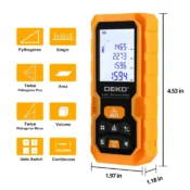 DEKO DKLD05 Handheld Laser Distance Meter 40M 60M 80M 100M Mini Laser Rangefinder Laser Tape Range Finder Diastimeter Measure 3