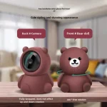 Smart Home Baby Security Monitor WiFi IP Camera Cartoon Bear Halloween Gift CCTV 1080P HD Surveillance Auto Tracking Camera 1