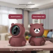 Smart Home Baby Security Monitor WiFi IP Camera Cartoon Bear Halloween Gift CCTV 1080P HD Surveillance Auto Tracking Camera 1