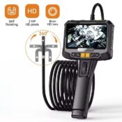 Endoskooppi 5” näyttö, kaksoislinssi ja 1080P kuva