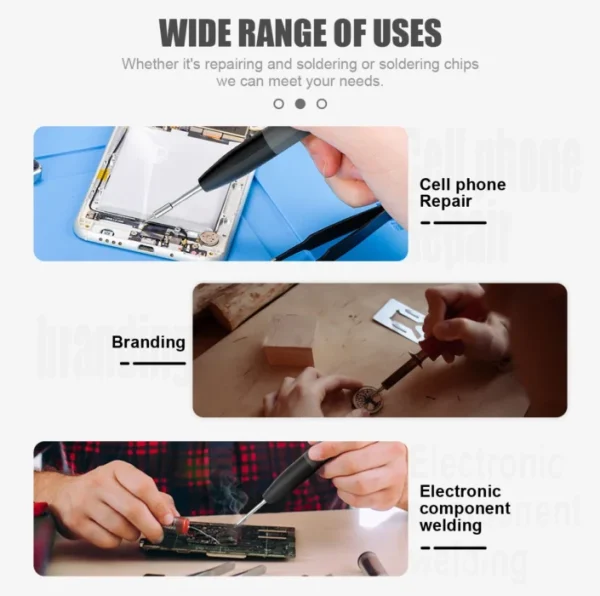 JCD 80W Digital Electric Soldering Iron 908S Temperature Adjustable 220V 110V LCD Display Ceramic Heater Welding Repair Tool Kit 6