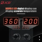 JCD 8586D Soldering Station 2 IN 1 750W Hot Air Gun LCD Dual Digital Display Electric Soldering Iron SMD Welding Rework Station 2