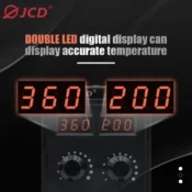 JCD 8586D Soldering Station 2 IN 1 750W Hot Air Gun LCD Dual Digital Display Electric Soldering Iron SMD Welding Rework Station 2