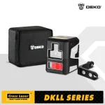DEKO 2 Lines Laser Level Self-Leveling Horizontal&Vertical Cross-Line with Magnetic Bracket Green/Red Beam 650nm--DKLL02PR 1