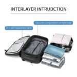 Men Travel Backpack vacuum compression 17 inch Laptop Backpack Business Large Capacity Expanded Hiking school backpack For Pumps 4