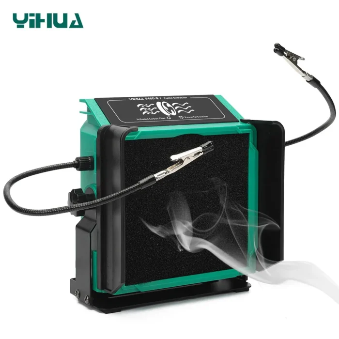 YIHUA 948DQ-I 200W Soldering Fume Extractor Filter Smoke with 2 Helping Hands 1 YIHUA 948DQ-I 200W Soldering Fume Extractor Filter Smoke with 2 Helping Hands 1