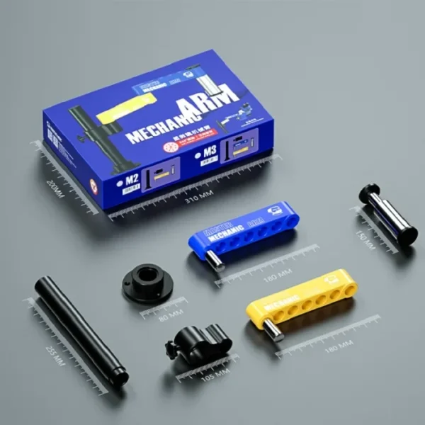 MECHANIC M2/M3 Microscope Swing Arm Universal Metal Bracket Aluminum Alloy Telescopic Folded Column 360° Rotate Free Lift Holder 6