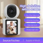 2MP Wireless Security Protection WIFI Video Call Camera Baby Monitor 2.8 Inch TFT Screen Button Call PTZ Auto Tracking IP HD Cam 1