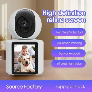 2MP Wireless Security Protection WIFI Video Call Camera Baby Monitor 2.8 Inch TFT Screen Button Call PTZ Auto Tracking IP HD Cam 1