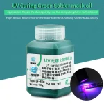 100g 4-IN-1 UV Curing BGA PCB Solder Mask Ink Green/Black/Blue/Red/Yellow/White Welding Oil Paint Prevent Corrosive Arcing 5