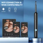 Ear Cleaner with Camera Set HD Ear Sticks Otoscope USB Charging Endoscope Wax Removal Tool Earpick Ear Cleaning Set Health Care 3