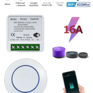 Tuya WiFi Smart Light Switch 16A 433MHz Wireless Remote Control  Relay Controller Voice Control Works With Alexa Google Home 7