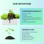 Plant Hydroponics System Growing Indoor Garden LED Light Smart Planting Machine Self Watering Indoor Home Gardening Planter 2