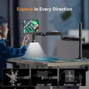 Elikliv EDM202 Flex Digital Microscope with Flex Arm 2000X 10.1"HDMI Soldering Electronics Microscope for PCB Inspection Repair 5