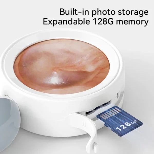 1.38'' Ear Camera Wit IPS Display and 1080P Camera Ear Check Portable Inspector for Ear Mouth Pet With 12tips Replaceable Tools 4