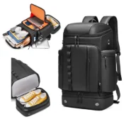 Travel Hiking backpack For Men 50L Large capacity trekking bag outdoor waterproof 16 Inch Laptop Backpack creative With shoe bag 1